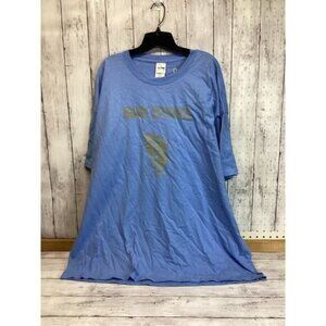 TROPICAL Y2K BOHO INDIE Custom Ink Mens T-Shirt Short Sleeve Blue Run Stock 3XL